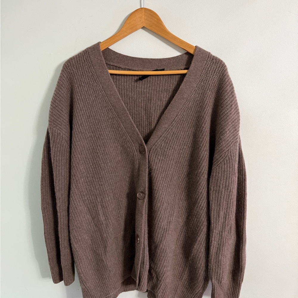 Jenni Kayne Cashmere Cocoon Cardigan Russet Small *Sold Out Online*